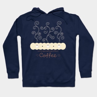 Coffee Aroma Swirls Hoodie